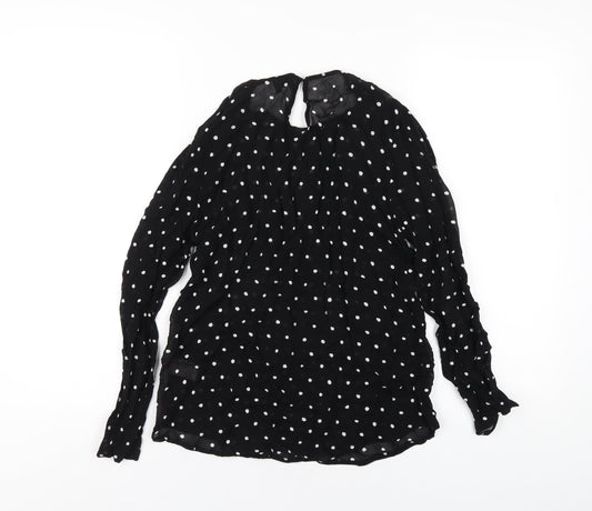 Womens UK Size 10 Witchery Black Basic T-Shirt