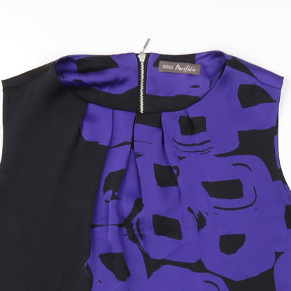 Womens UK Size 12 Marks and Spencer Blue Basic Blouse