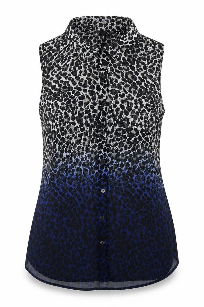 Womens UK Size 8 H&M Multicoloured Basic Button-Up