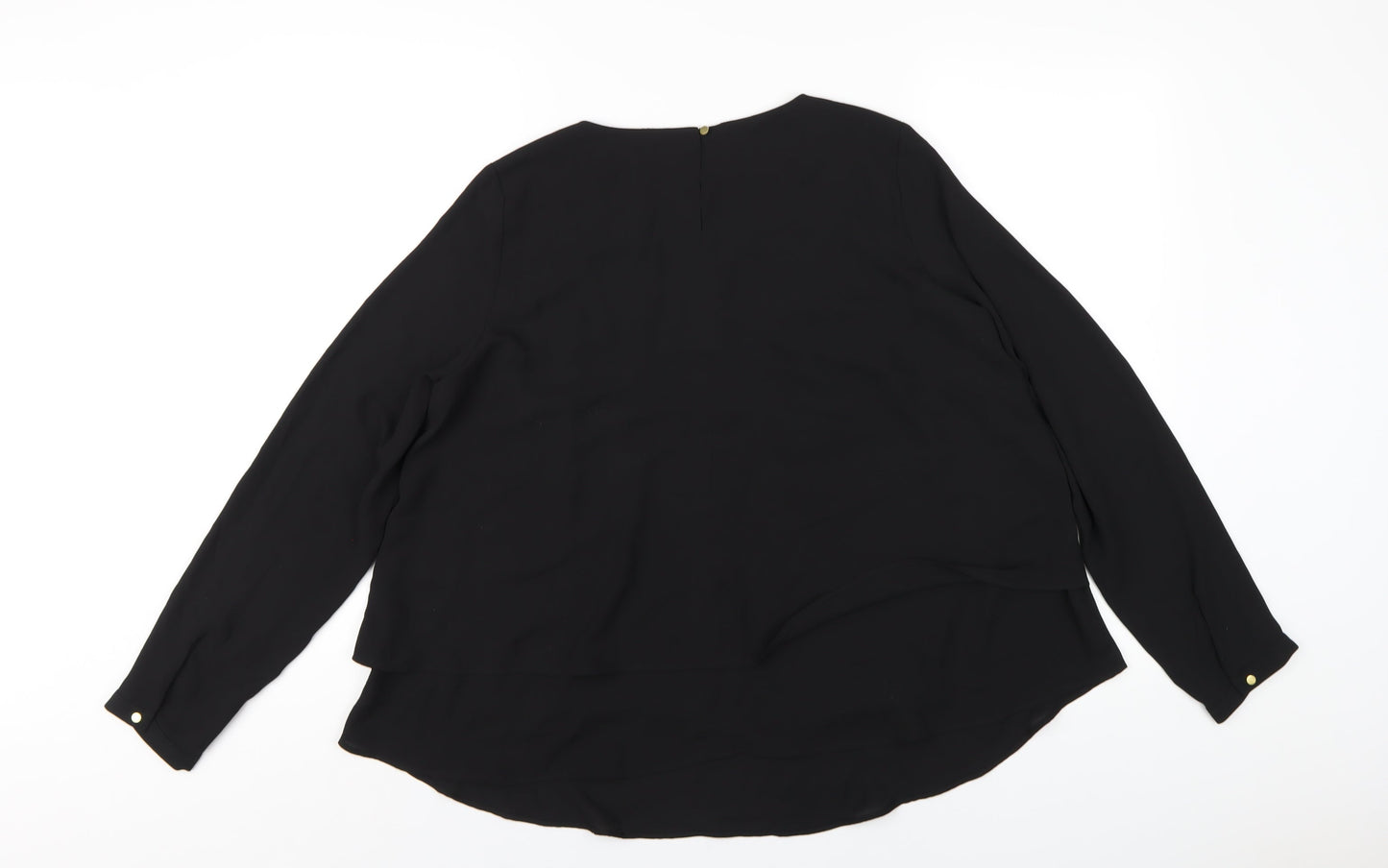Womens UK Size 12 Marks and Spencer Black Basic T-Shirt