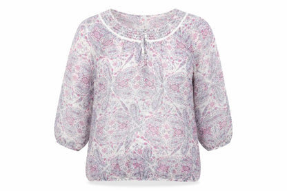 Womens UK Size 16 Profile Multicoloured Basic Blouse
