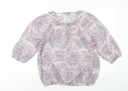 Womens UK Size 16 Profile Multicoloured Basic Blouse