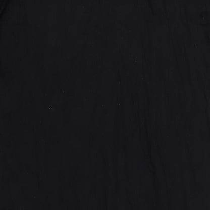 ASOS Womens Black Cotton Maxi Size 8 Round Neck Pullover