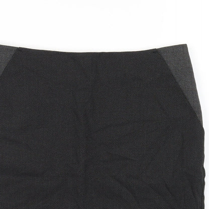 NEXT Womens Grey Polka Dot Polyester Straight & Pencil Skirt Size 6 Zip