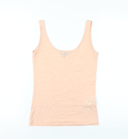 Womens UK Size 8 Warehouse Pink Basic Tank