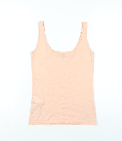 Womens UK Size 8 Warehouse Pink Basic Tank
