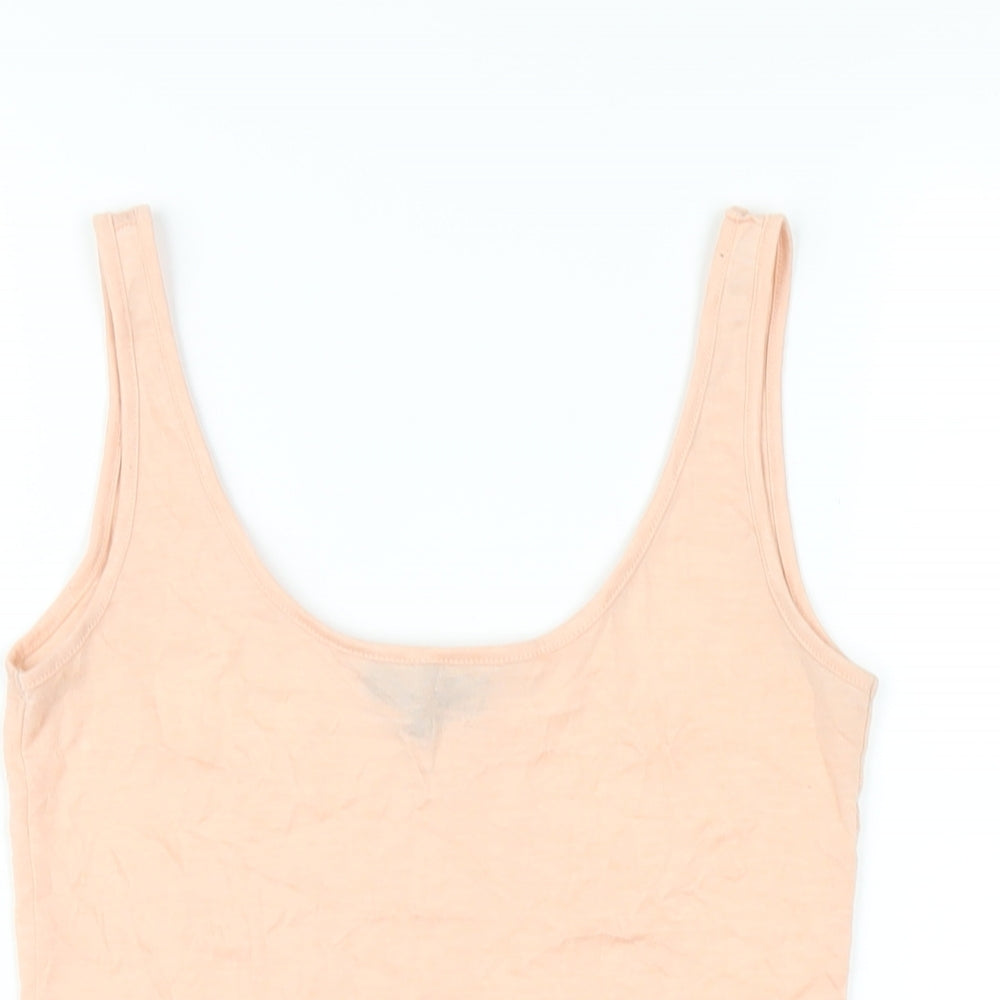 Womens UK Size 8 Warehouse Pink Basic Tank