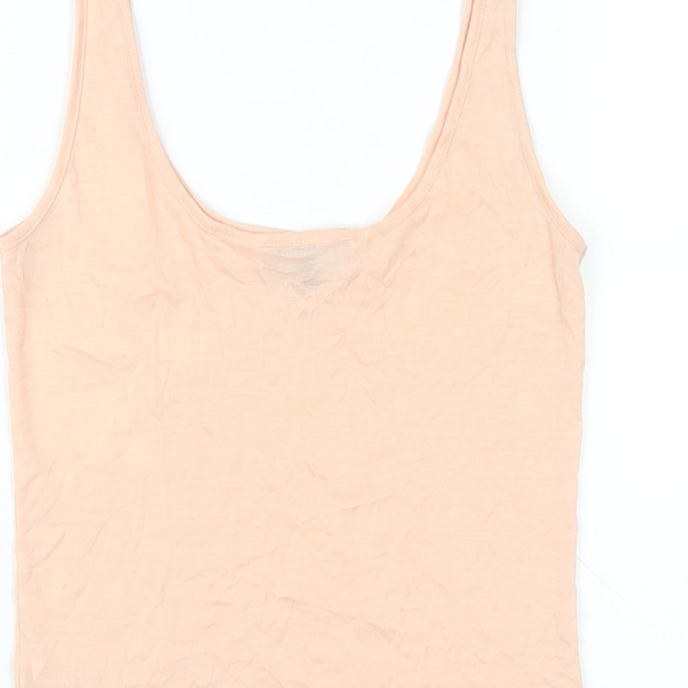 Womens UK Size 8 Warehouse Pink Basic Tank