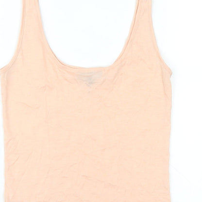Womens UK Size 8 Warehouse Pink Basic Tank