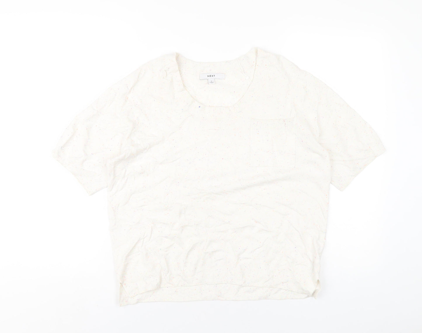 Womens UK Size S NEXT Ivory Pullover Jumper