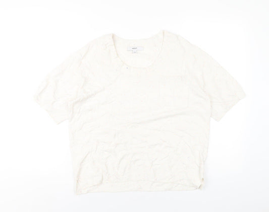 Womens UK Size S NEXT Ivory Pullover Jumper