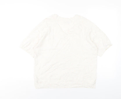 Womens UK Size S NEXT Ivory Pullover Jumper