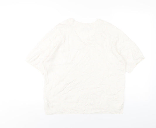 Womens UK Size S NEXT Ivory Pullover Jumper