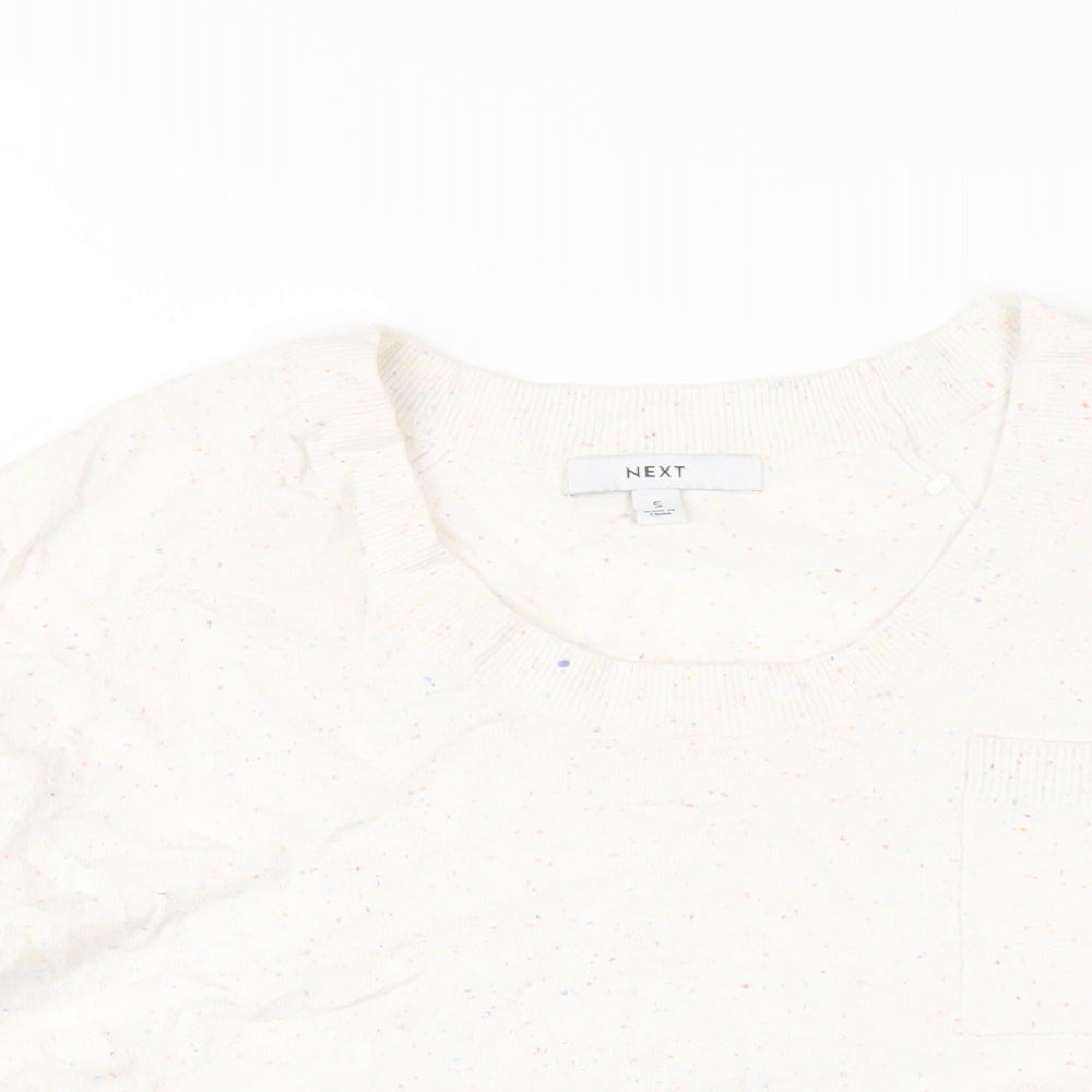 Womens UK Size S NEXT Ivory Pullover Jumper