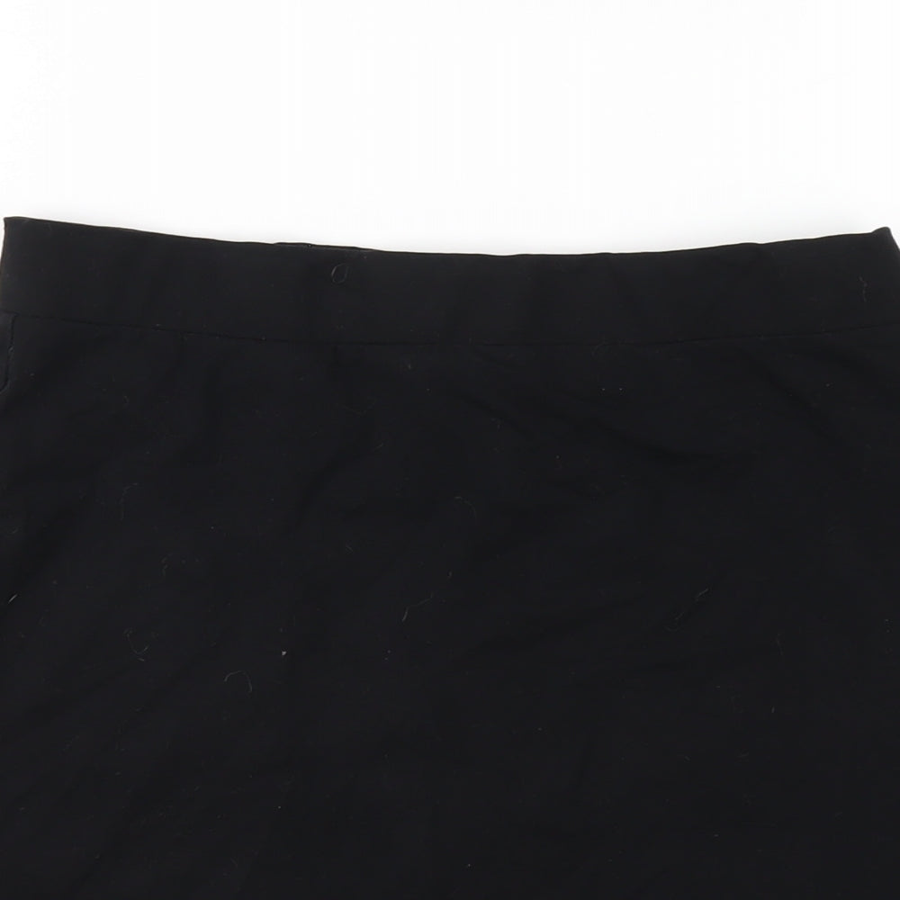 H&M Womens Black Cotton Straight & Pencil Skirt Size S