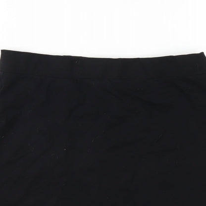 H&M Womens Black Cotton Straight & Pencil Skirt Size S
