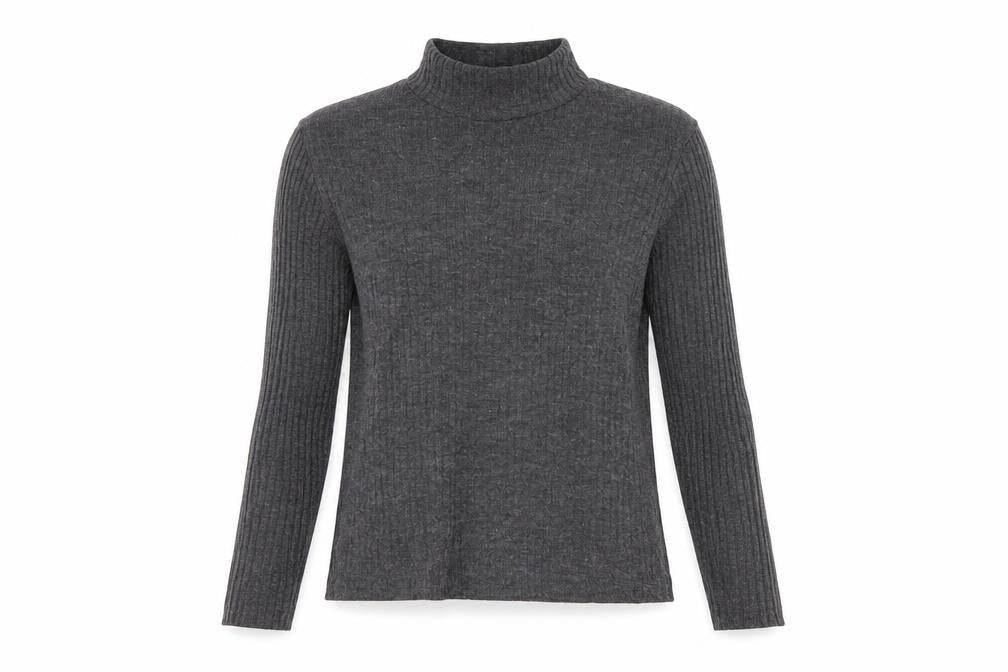 Womens UK Size 8 Topshop Grey Basic T-Shirt