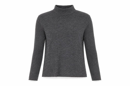 Womens UK Size 8 Topshop Grey Basic T-Shirt