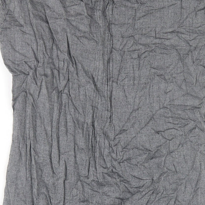 Sandwich Womens Grey Cotton A-Line Size 8 V-Neck Pullover