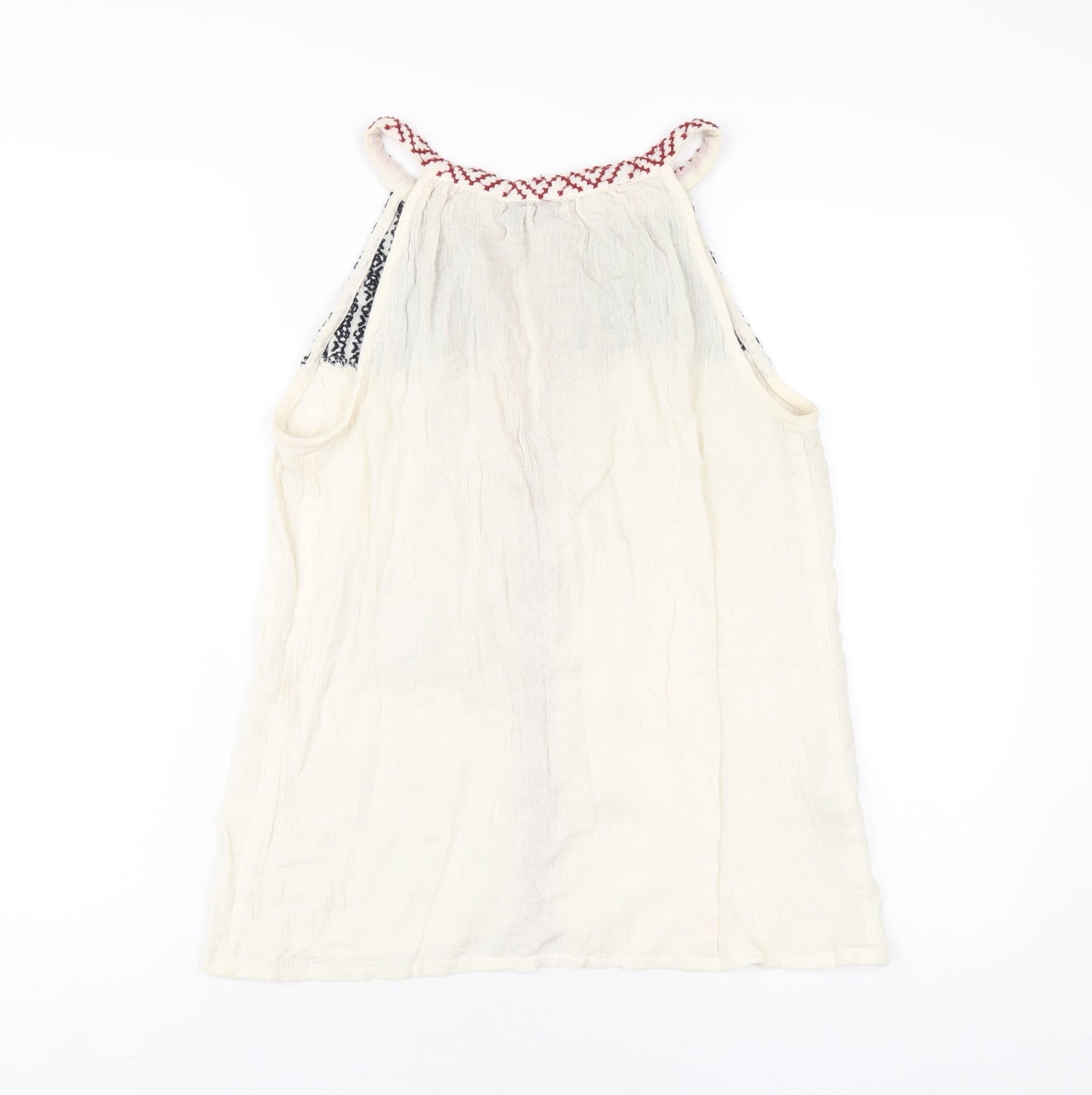 Womens UK Size L Mango Ivory Basic Tank