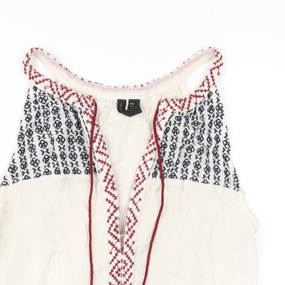 Womens UK Size L Mango Ivory Basic Tank