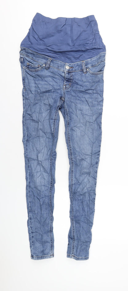 Womens UK Size 8 Marks and Spencer Regular Fit Skinny Blue Jeans