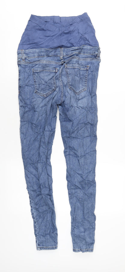 Womens UK Size 8 Marks and Spencer Regular Fit Skinny Blue Jeans