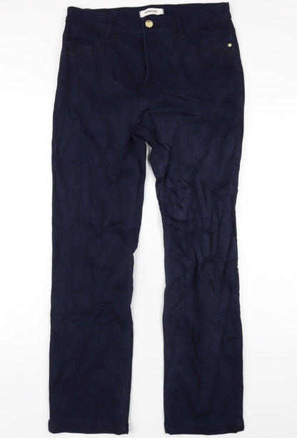 Womens UK Size 30 in Marks and Spencer Regular Fit Straight Blue Jeans