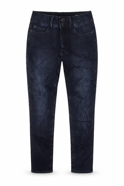 Marks & Spencer Womens Blue Cotton Skinny Jeans Size 10 L28 in Regular Zip
