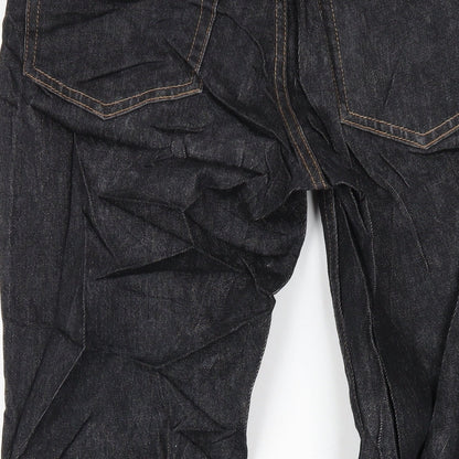 Topshop Womens Grey Cotton Straight Jeans Size 28 in L32 in Regular Zip