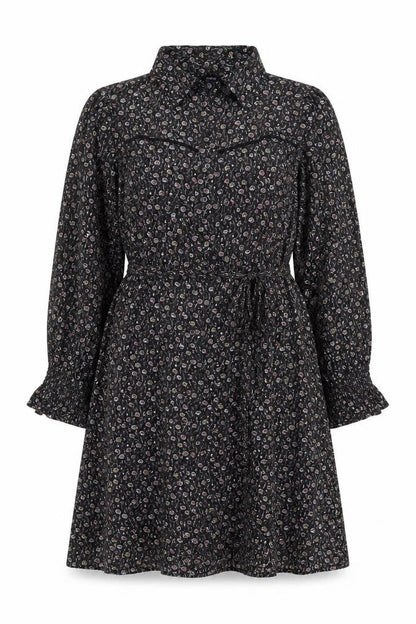NEXT Womens Grey Geometric Viscose A-Line Size 16 Collared Button