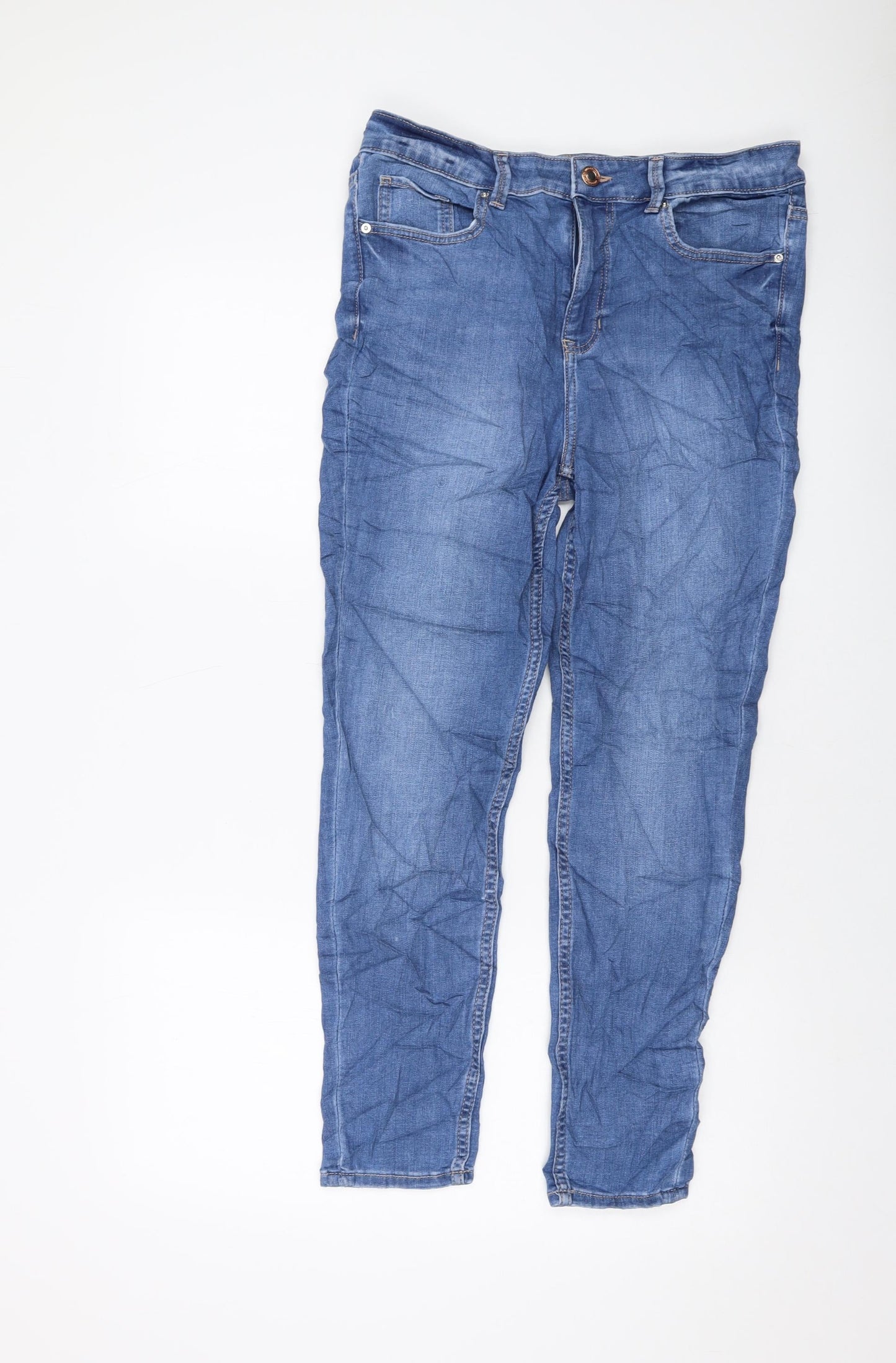 Womens UK Size 12 Marks and Spencer Regular Fit Skinny Blue Jeans