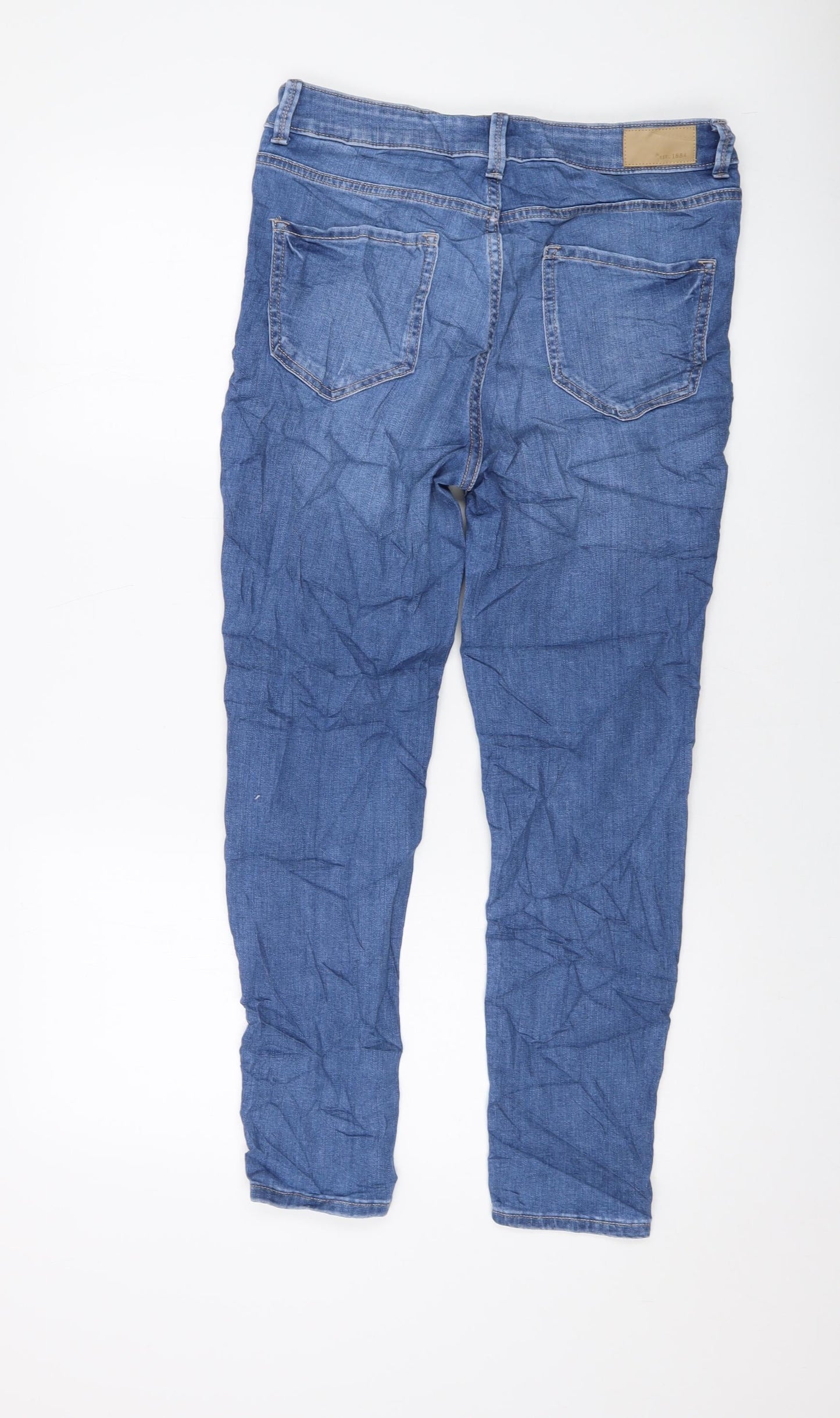 Womens UK Size 12 Marks and Spencer Regular Fit Skinny Blue Jeans