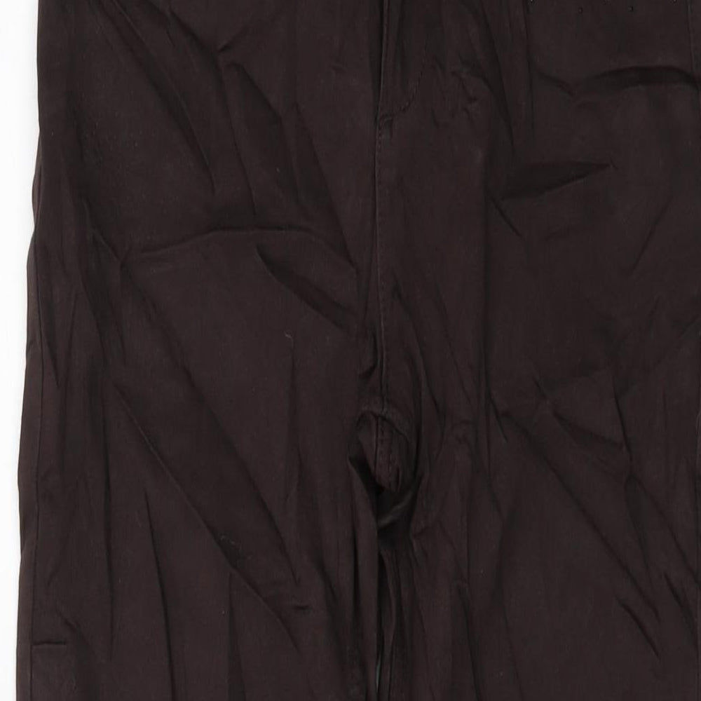 Benchmark Womens Brown Cotton Straight Jeans Size 10 L28 in Regular Button