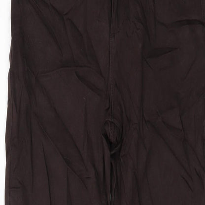 Benchmark Womens Brown Cotton Straight Jeans Size 10 L28 in Regular Button