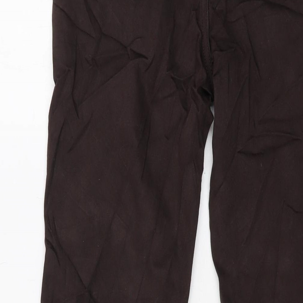 Benchmark Womens Brown Cotton Straight Jeans Size 10 L28 in Regular Button