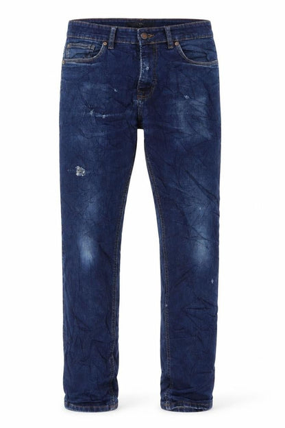 Next Mens Blue Cotton Straight Jeans Size 33 in L30 in Regular Button