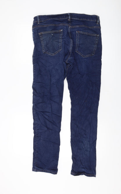 Mens UK Size 33 in NEXT Regular Fit Straight Blue Jeans