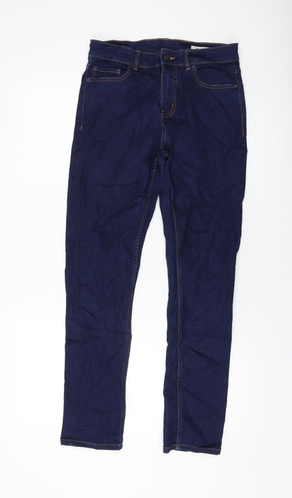 Womens UK Size 10 Marks and Spencer Slim Fit Straight Black Jeans