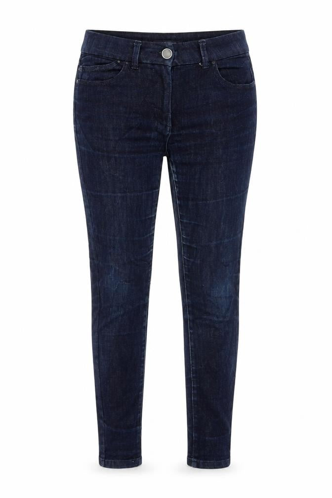 Marks and Spencer Womens Blue Cotton Jegging Jeans Size 12 L27 in Regular Button