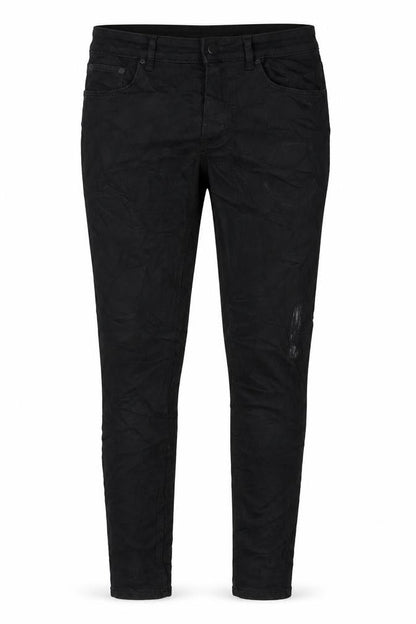 Marks & Spencer Womens Black Cotton Skinny Jeans Size 12 L28 in Regular Button