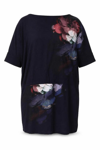 Womens UK Size 14 Phase Eight Black Tunic Blouse