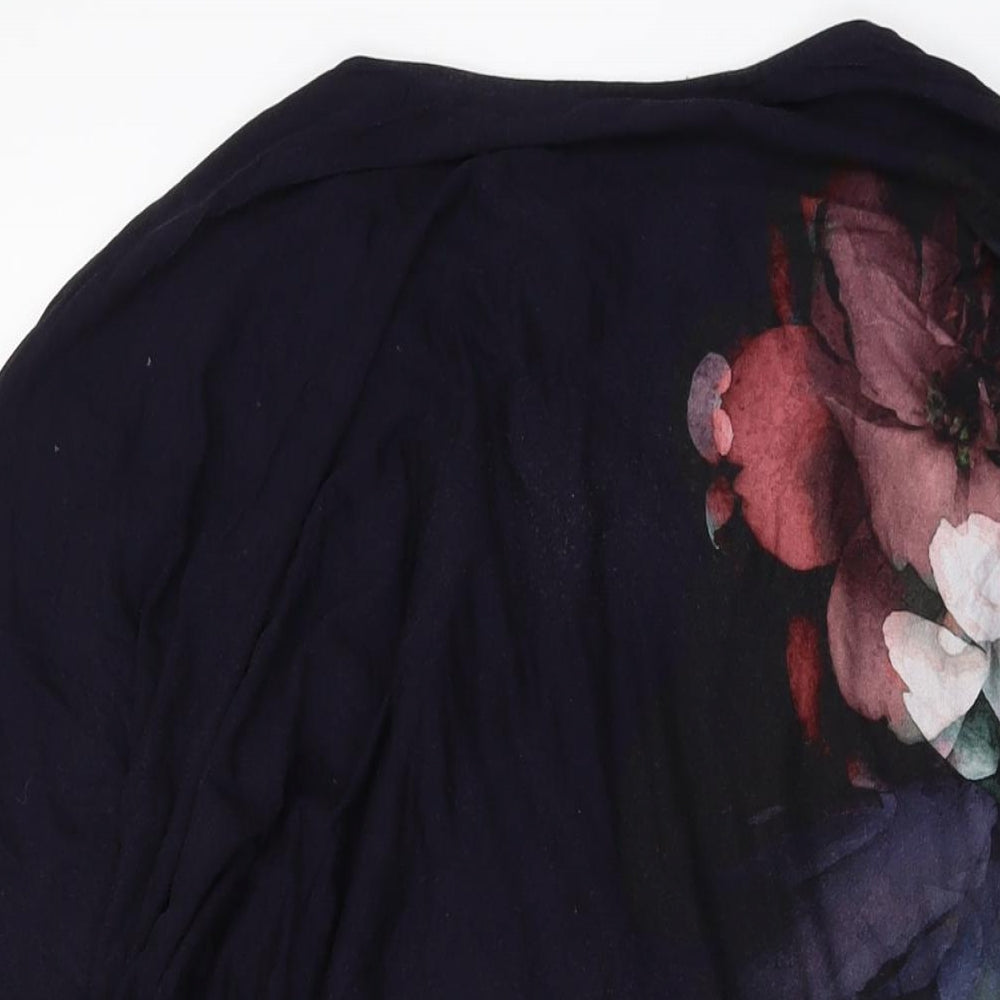 Womens UK Size 14 Phase Eight Black Tunic Blouse