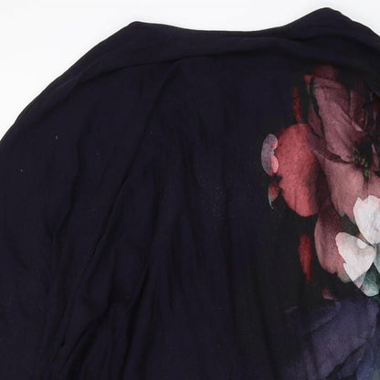 Womens UK Size 14 Phase Eight Black Tunic Blouse