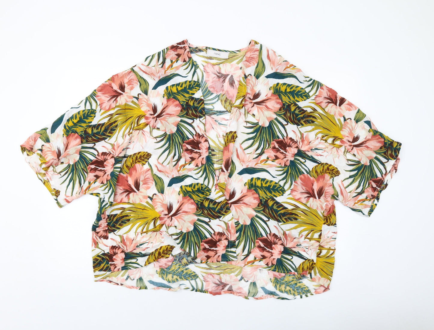 NEXT Womens Multicoloured Floral Viscose Cover Up Size M
