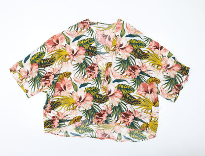 NEXT Womens Multicoloured Floral Viscose Cover Up Size M