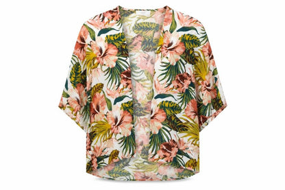 Next Womens Multicoloured Floral Viscose Cover Up Size M