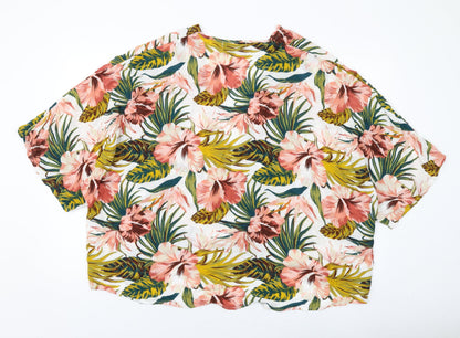 NEXT Womens Multicoloured Floral Viscose Cover Up Size M