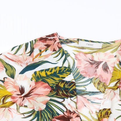 NEXT Womens Multicoloured Floral Viscose Cover Up Size M