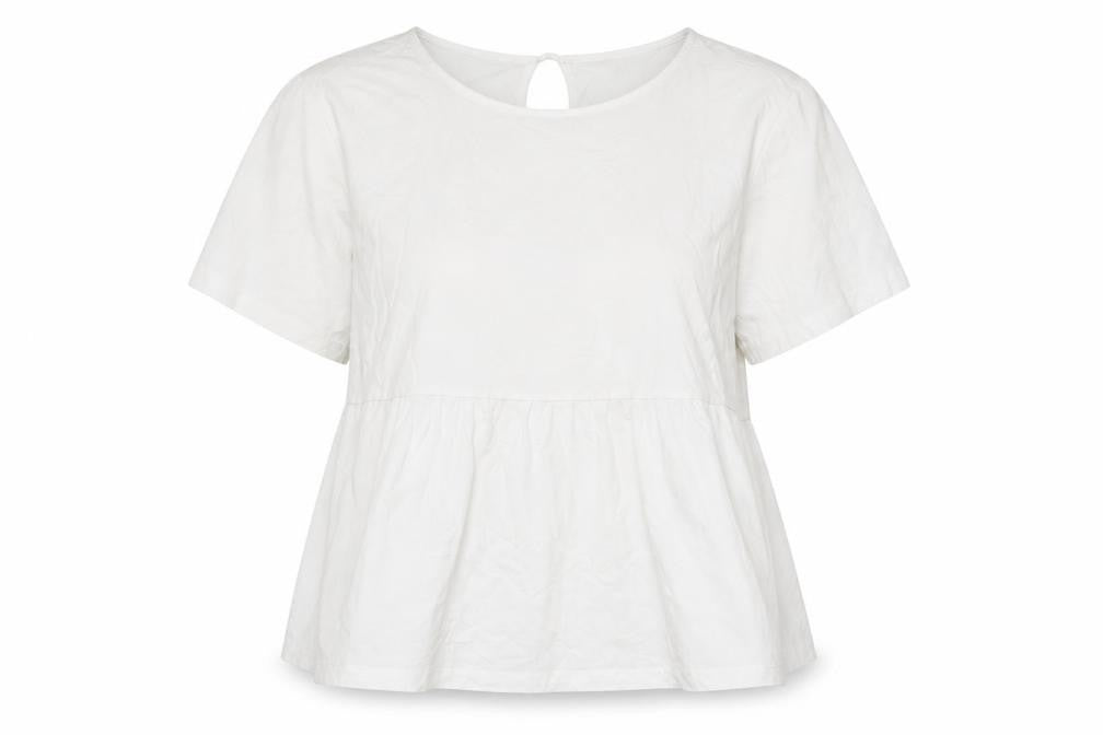 Womens UK Size L H&M White Basic T-Shirt